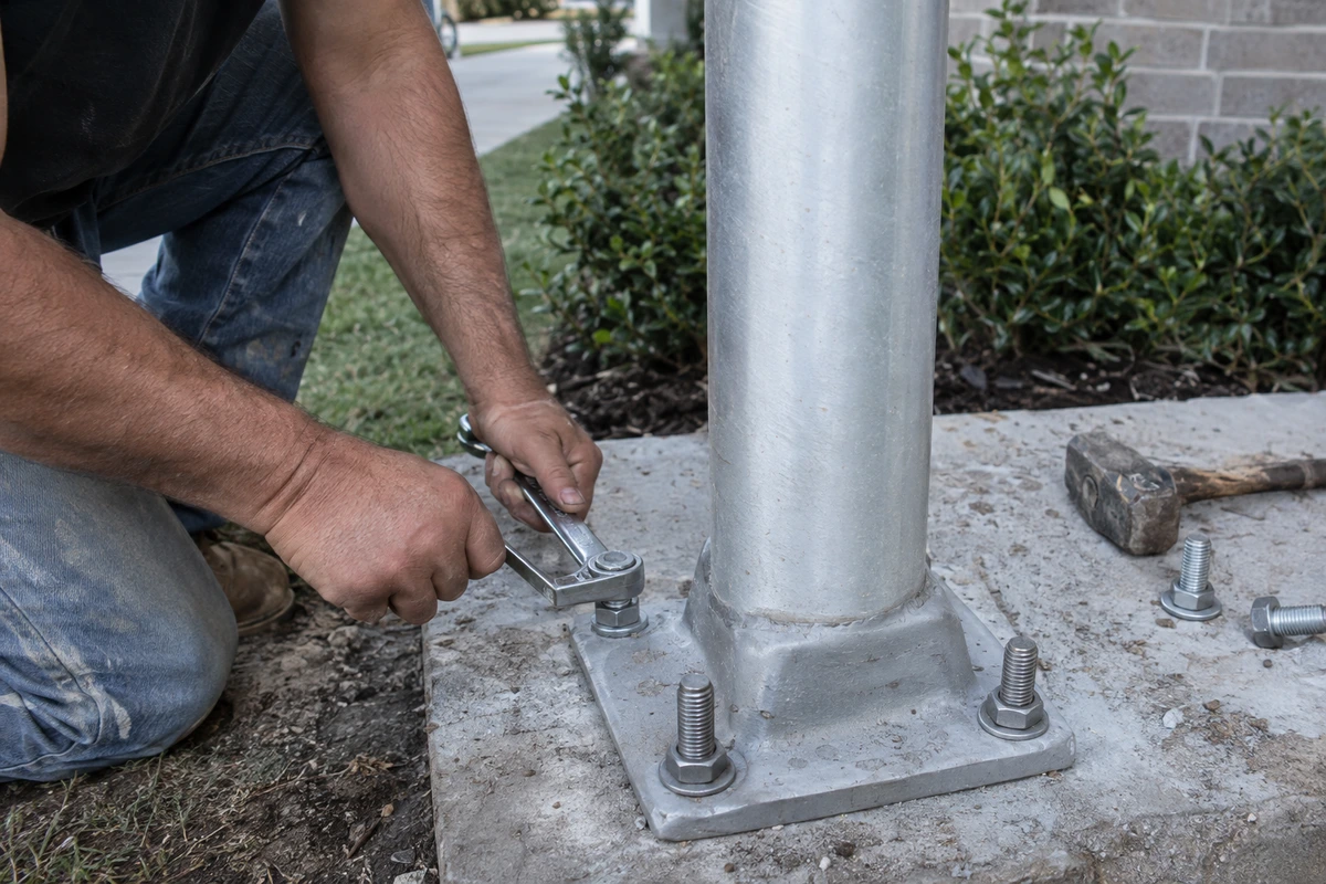 Flagpole installation and repair contractor